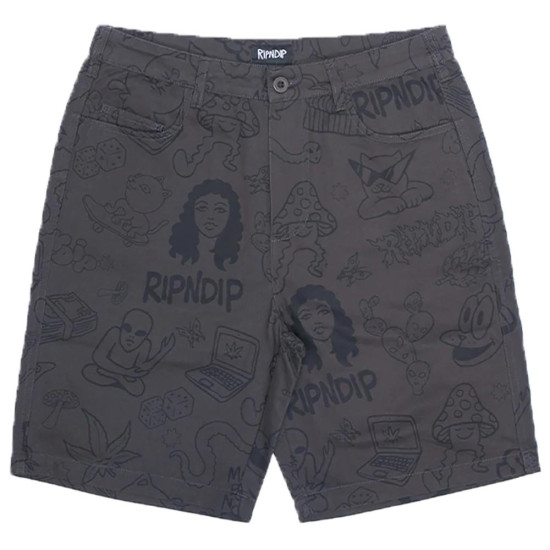 Ripndip Ανδρική βερμούδα Nerm Doodle Twill Shorts